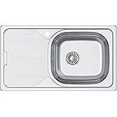 CATA Sink CDS-1 EI/A Square Basin Drainer Installation Furniture 45 CM Baseproof Stainless Steel Valve Basket Finish Stainles