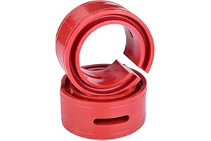 BEDIFFER Ammortizzatore, Distanziali a Molla Elicoidali Rossi, 2 Pezzi Cuscino Ammortizzatore a Molla Ammortizzatore per Auto Rosso Tipo A-F(B),sistema di sospensione