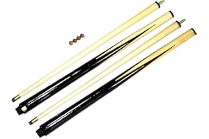 R.L.B.C SALES 2 x 48" pool /snooker cues ; 2 piece , centre jointed ,11mm tips