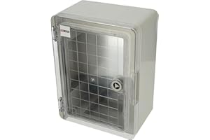 Coffret Électrique Mural Étanche IP65 280x210x130 mm - Boîtier de Distribution ABS avec Porte Transparente et Plaque de Montage Galvanisée - Installation Intérieure et Extérieure - Horoz Electric