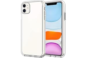 CRACKSIN Przezroczyste, silikonowe etui do iPhone 11, przezroczyste, ultra cienkie, przezroczyste, miękkie etui na telefon komórkowy, elastyczne, kryształowe, przezroczyste, bumper, tylna strona (przezroczyste
