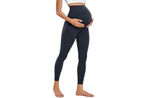CRZ YOGA Damskie legginsy ciążowe Butterluxe 25" - Legginsy treningowe Over Bump Ciążowe spodnie do jogi z miękkim wsparciem brzucha
