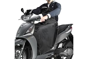 LieIe Beinschutz Rollerdecke Motorroller Wetterschutz Regenschutz Universal Verdickte Winter Fleece Abdeckschutz Nässeschutz Roller Fahrrad - Schwarz