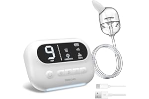 TAIKOUL Aspiratore Nasale, Aspiratore Nasale Neonato Elettrico Ricaricabile a 9 Stadi di Maggiore Potenza di Aspirazione con Luce Notturna e Filastrocca, per Neonati e Bambini