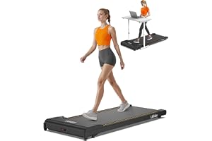 Lichico Löpband med Justerbar Lutning 0-9% eller Hopfällbart Handtag, Litet Walking Pad för Hemmet, Tyst Löpband för Skrivbord, Bluetooth, Maxvikt 150 kg, Tre Modeller att Välja Mellan