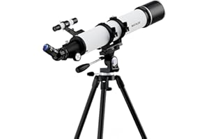 MATALDE 90mm Aperture Telescope 800mm Focal Length Refractor for Beginners & Advanced Users, Professional Astronomy Telescope with 32X-240X Magnification, 3X Barlow Lens & Phone Adapter