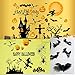 Produktbild Wandsticker Happy Halloween 3er-Set Wandaufkleber Kürrbis Hexe Spinne Schläger Vogelscheuche 3D Fledermaus PVC Wandtattoos für Kinderzimmer Kindergarten Baby Boys Girls Jungen und Mädchen Schlafzimmer Wandabziehbilder Peel Stick entfernbare Vinylwand Aufkleber Individuelle Sticker