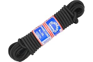 Everlasto 'Lastoflex' Elastic Bungee Cord Shock Cord Rope Black 8mm x 10M