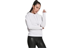 Urban Classics Ladies Hoodie Donna Felpa con Cappuccio Nero Regular