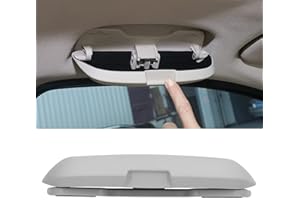 Rankomu Porte Lunettes de Soleil, Boîte de Rangement pour Lunettes de Voiture, Porte Lunettes de Soleil, Remplacement pour la Poignée de Maintien du Côté Conducteur(gris)