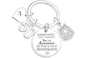 Nfyxcaz Happy Birthday Keychain Gifts for Women, Teens, Girls - Inspirational Birthday Keyring for Mum, Dad, Sister, Brother, Friends & BBF