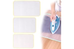 COYUN 3 Piezas Paños de Planchar,Paño Malla de Protector de Planchado Quemado Almohadilla Paño para Planchar Transparente para Fácil Planchado y Protección (3 tamaños diferentes)