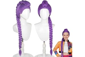 GENERIC Peluca De R-umi Cazador Cosplay Para Niña, Peluca De Cosplay De Anime Demo, Larga Trenzada para Huunters, Ideal para Coleccionar y Regalo para Fans