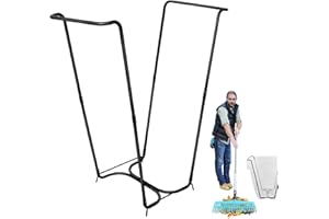 WOYUFEN Trash Bag Holder Standing Sack Holder Metal Bin Bag, Bag Holder Stand, Versatile Garbage Bag Holder For Leaves, Trash, Laundry, Easy To Install