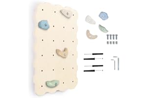 MAMOI® Climbing wall for kids, Wooden frame for toddlers, Play equipment with rock holds for toddler, Indoor baby and childrens frames from age 3 years old