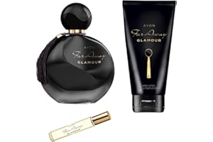 BIZZICO Avon - Set di fragranze Far Away Glamour 1 Eau de Parfum Spray da 50 ml, 1 spray tascabile da 10 ml, 1 lozione per il corpo da 150 ml per la donna