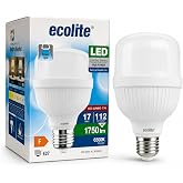Ecolite 17W Jumbo LED Ampul (112W Eşdeğer) 6500K Beyaz Işık &ndash; E27 Duy, 1750 L&uuml;men, 220V, Enerji Sınıfı F, 109x70mm