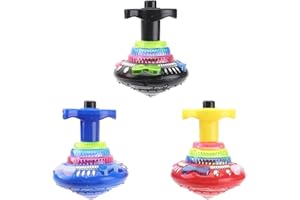 YSAMAX Light Up Musical Spinning Tops, Easy to Play, Magic Flashing And Music Top, Gyroscope LED Shining Toys Kids Toys, for Kids, Random Colours, (1 PCS)