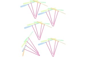 TPZORJX 20 pezzi Giocattoli volanti in plastica a forma di libellula, giroscopio volante, gioco a elica, eliche rotanti in plastica per bambini all'aperto Giardino del patio (colore casuale)