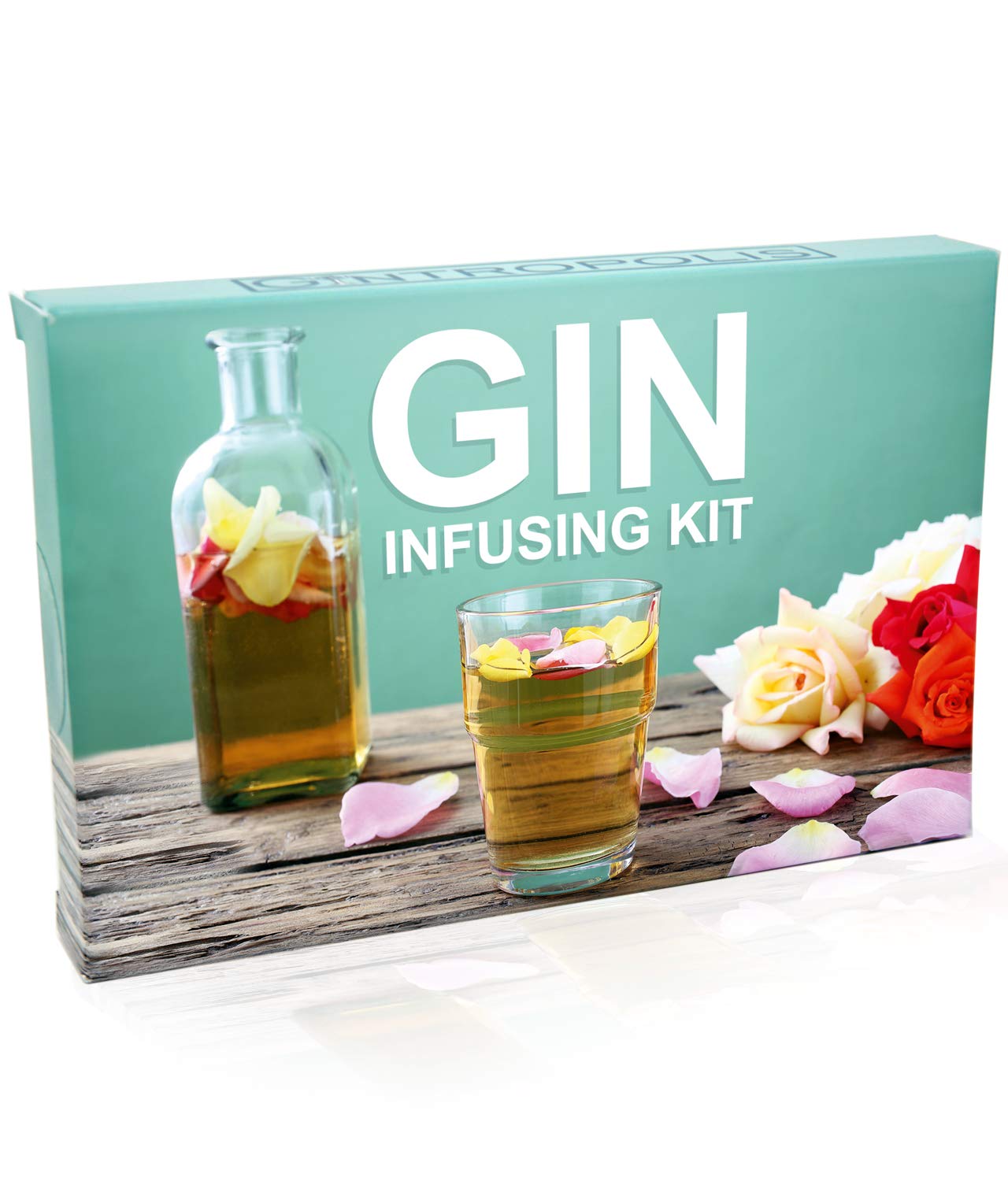 Gift for a Gin Lover Gin Infusing Kit Infuses 1L of Gin with 4