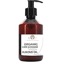 B.O.T Cosmetic & Wellness - Bio-Mandelöl, 100% Reines, Kaltgepresst | Für Baby, Körper, Haar, Gesicht | Bekämpft Falten & Deh