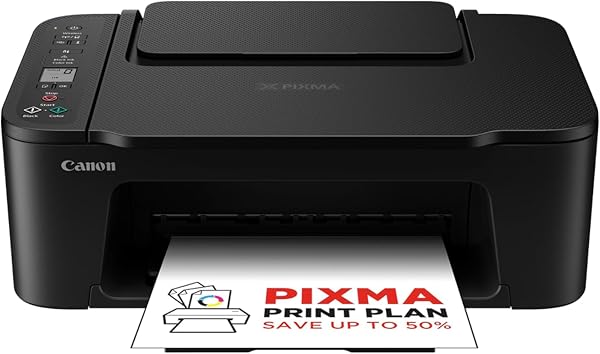 Canon PIXMA TS3750i Wireless Colour All-in-One Inkjet Printer - A4 Print, Copy, Scan - PIXMA Print Plan Compatible - Borderless Photo Printing - Wireless & Smartphone Print - Ideal for Home Printing - 1