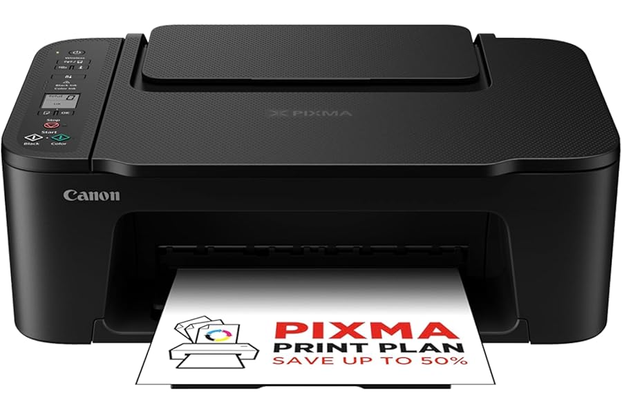 Canon PIXMA TS3750i Wireless Colour All-in-One Inkjet Printer - A4 Print, Copy, Scan - PIXMA Print Plan Compatible - Borderless Photo Printing - Wireless & Smartphone Print - Ideal for Home Printing
