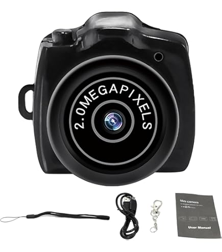 Fotocamera Mini Compatta 1080P - Videocamera Con Cinturino Da Polso E Schermo 0,96" Per Video E Foto - Foto 8