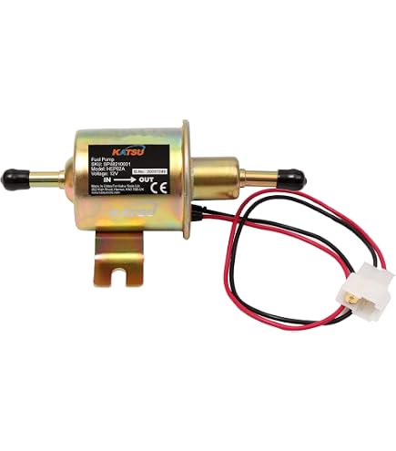 Pompe à Carburant Électrique 12V HZTWFC | Transfert Essence/Diesel | Basse Pression | Compatible HEP-02A Pour YANMAR, Moto, Tondeuse