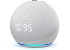 Echo Dot (4th generation) | Smart speaker with clock and Alexa (Arabic or English) | White 