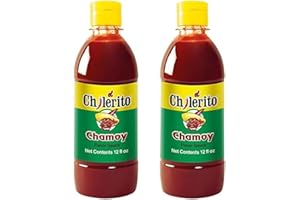 2 x El Chilerito - Salsa Chamoy (355 ml each) - Spicy-Sweet and Sour Chamoy Sauce - Perfect for Snacks, Fruit & Drinks - Bitter Sweet with Light Sharpness