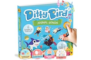 Découvrez Le Livre sonore réaliste Ditty Bird sur Les Animaux. Interactif, sensoriel et Musical, idéal pour Les Tout-Petits de 1 à 3 Ans. Robuste Jouet Baby Shark.