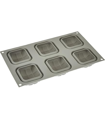 Silikomart Diamant-Form Für Kleine Kuchen – 18 Einzelportionen, Ø 35 Mm, Aus Platin-Silikon, Made In Italy