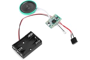 SOCOBETA Audiomodul Wiederholbarer Sprach-Tonaufzeichnungschip mit Lichtsensor für Weihnachtskartenspielzeug