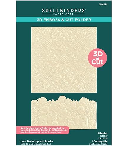 Spellbinders Pfauen Motiv Prägeschablone - 14x21,6cm 3D Prägevorlage
