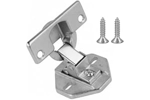 ADVANCEDSIL Integrated Washing Machine Door Hinge Compatible with Beko, Logik, Indesit, Lamona, Zanussi, Hotpoint & More | Heavy-Duty Hinge for Integrated Washing Machines & Dryer (1 x Hinge & 2 Screws)