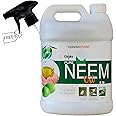 Chipku Cold Pressed Water Soluble Neem Oil with Free Spray Gun - 5 Ltr | Concentrate for Indoor & Outdoor Plant Care | Controls Aphids, Fungus, Mildew