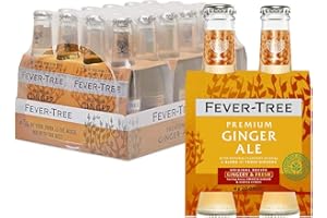 ‎FEVER-TREE Fever-Tree Ginger Ale 4 x 200 ml (Pack of 6, Total 24 Bottles)