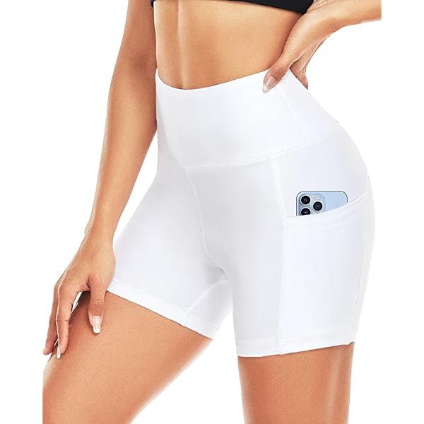 Oyolan Damen Metallic Shorts Leggings - Shiny Yogahose Hohe Taille Für Fitness