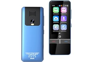 DNOYEVVS Übersetzer mit Sprachausgabe, Sprachübersetzer Gerät Smart Ohne Internet, Intelligent Zwei-Wege-Sofortübersetzer mit Sprach/Fotoübersetzung | 139 Sprachen für Unternehmen,Lernen und Reisen. (Blau)