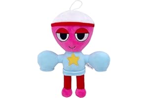 Benolls Dandy's World Plush Toy- 10'' Pillow Home Stuffed Doll for Kids and Adults, Halloween Christmas Birthday Choice for Boys Girls (Red Plush)