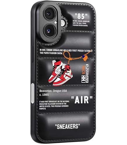 2 Custodie Morbide TPU Per IPhone XR 6,1 Pollici, Design Sneakers Bianche E Nere, Antiuarto Morbido Al Tatto - 3