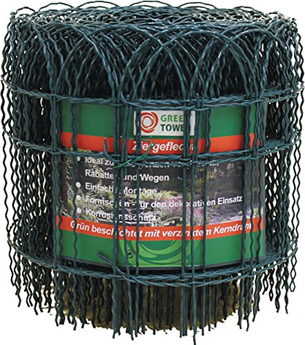 Ziergeflecht Ziergitter grün 400mm 10m