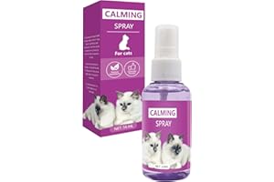 YOLONCE 50ml Relajante para Gatos Spray, Reduce los el estrés Durante los Viajes en transportí