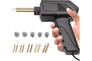 AFNCX 70W Saldatore per Plastica con Graffette, Kit Riparazione Paraurti Auto con 205pcs 5 Tipi Graffette, Saldatura per Riparazione Auto