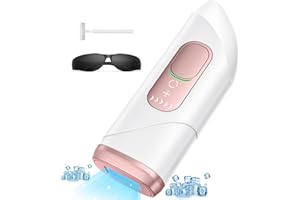 AMINZER IPL Depiladora Laser con Función de Enfriamiento Indoloro, Ilimitados Flashes,600 NM-1200 NM Onda de Luz Roja, Depiladora Luz Pulsada para Piernas, Bikini, Axilas, Cara, Cuerpo