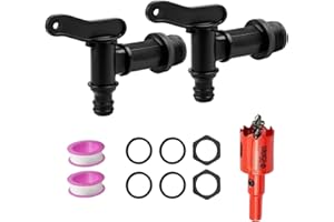 XZSKD 11 Pcs Water Butt Tap, Water Butt Tap Replacement, for Seamless Waterbutt Taps Installation Without Extra Purchases.