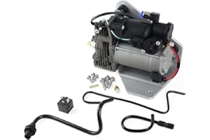 Bisenya Pompe et relais de compresseur d'air de type AMK compatibles avec Discovery 3 04-09, Discovery 4 09-12, Ran-ge Ro-ver Sport 05-13 Remplacer # LR015303 LR023964 LR045251