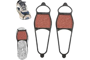 HOVEELUTY Chaussures De Neige Glacée Chaussures Anti-dérapantes Couvrez Un Taquet De Sable Grossière sur La Chaussure Antidérapante Antidérapante Antidérapante Antidérapante Sable Grossière Pullex De Plein Air