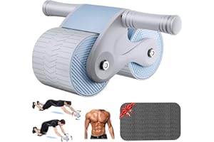 ‎UMIKK Automatisches Rebound Aabdominal Wheel, 2023 New Wheels Roller Domestic Bauchtrainer,Bauchroller Für Bauchmuskeltraining Mit Stabilen Doppelrädern Und Automatischem Rückprall